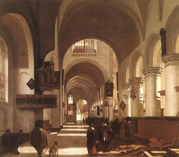 Emmanuel de Witte Interior of a Church
